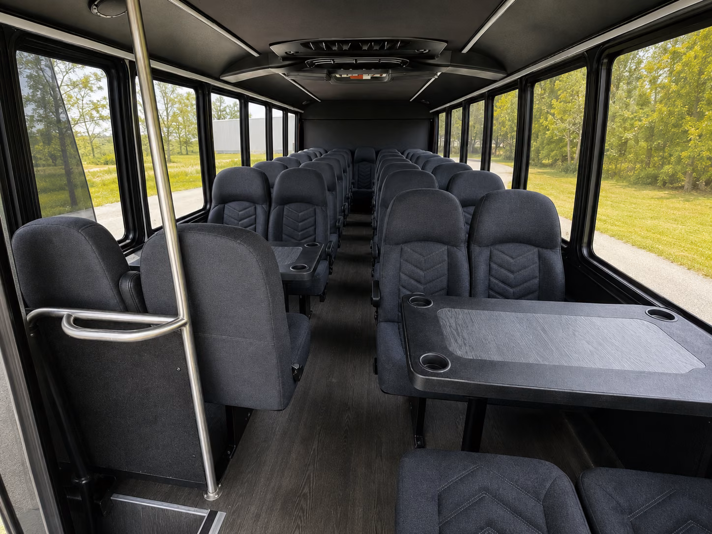 auburn 18 passenger minibus interior