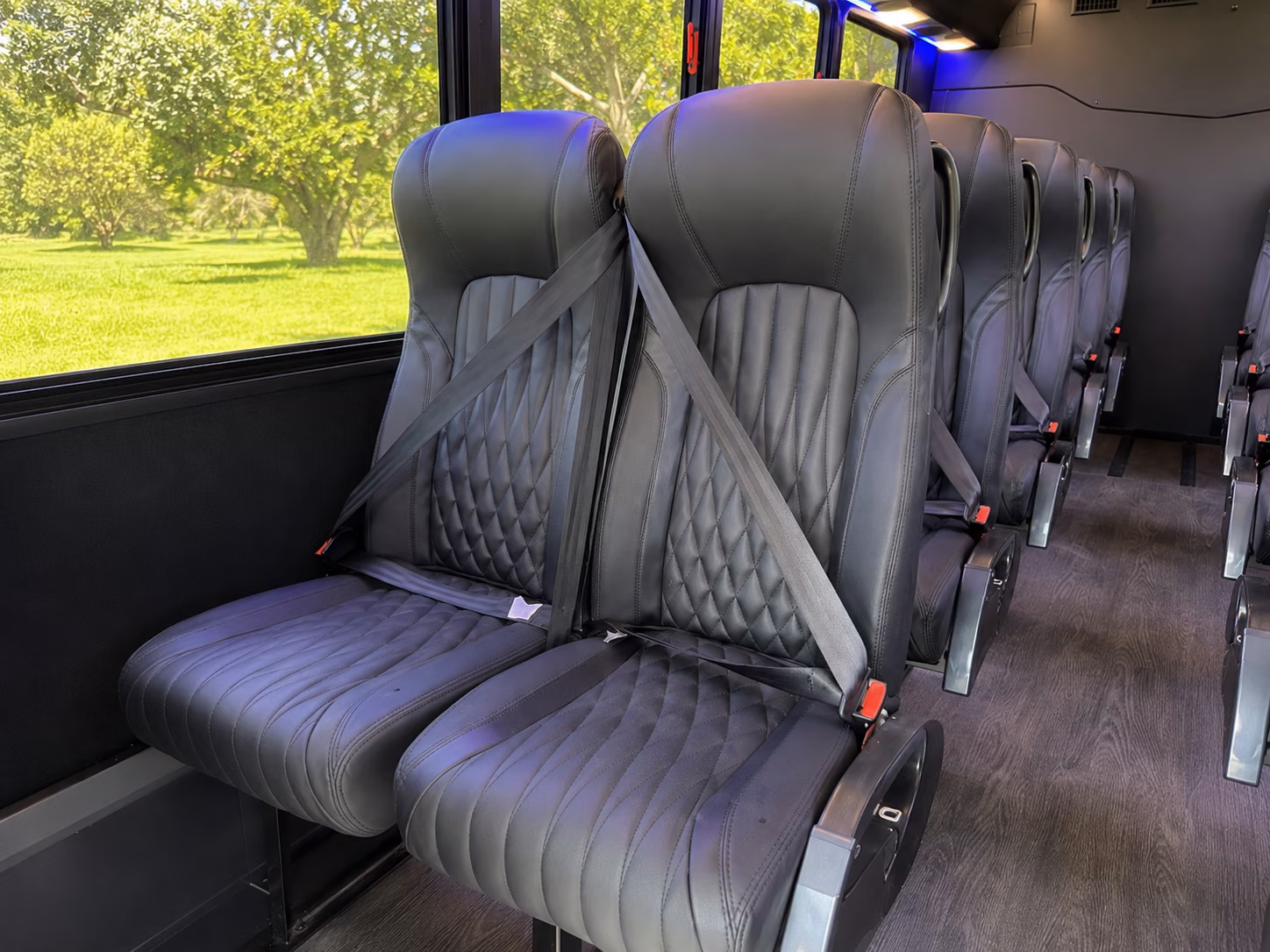 auburn 20 passenger minibus interior