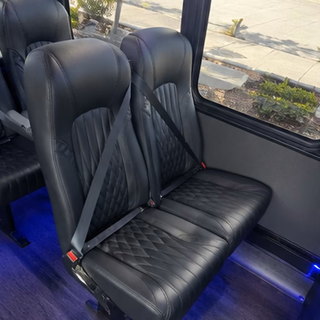 auburn 25 passenger minibus inside
