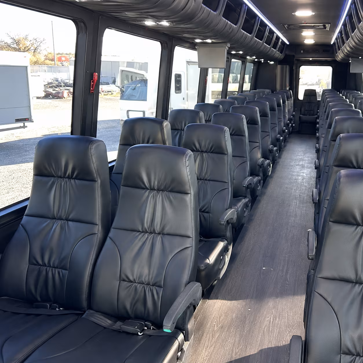 auburn 28 passenger minibus inside