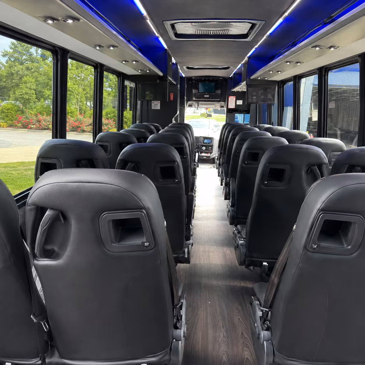 auburn 28 passenger minibus interior