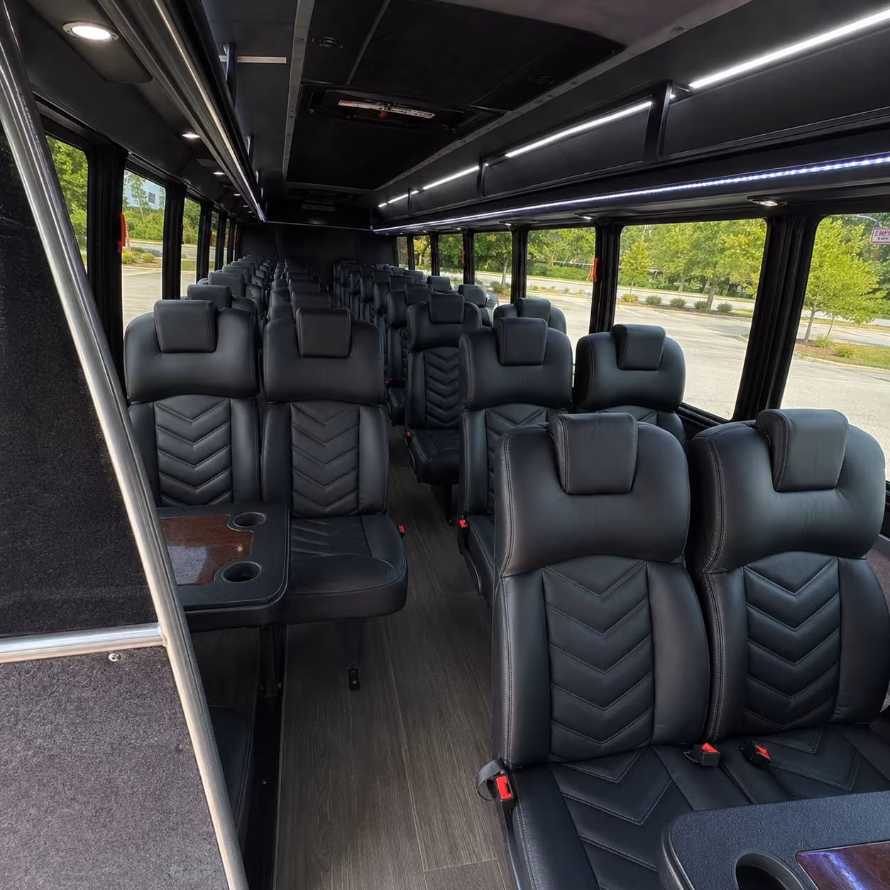 auburn 30 passenger minibus inside