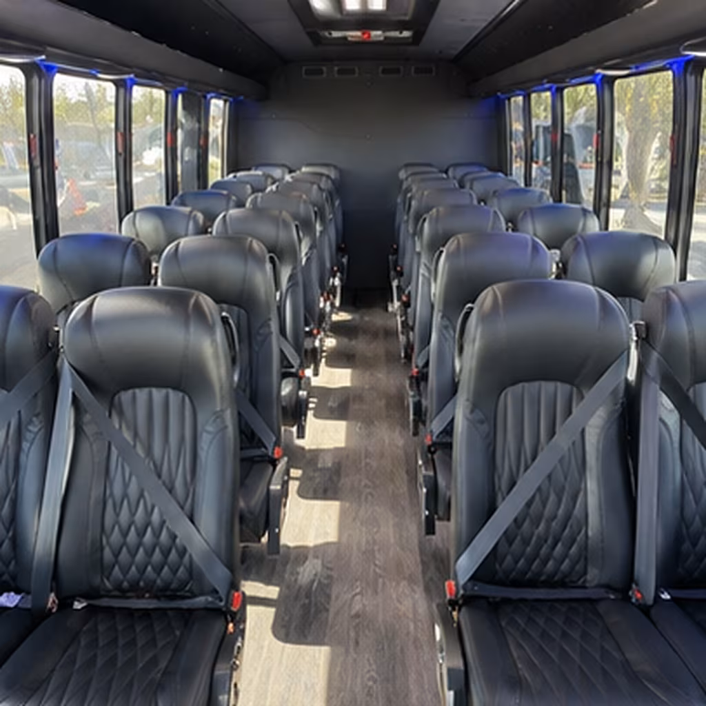auburn 30 passenger minibus interior