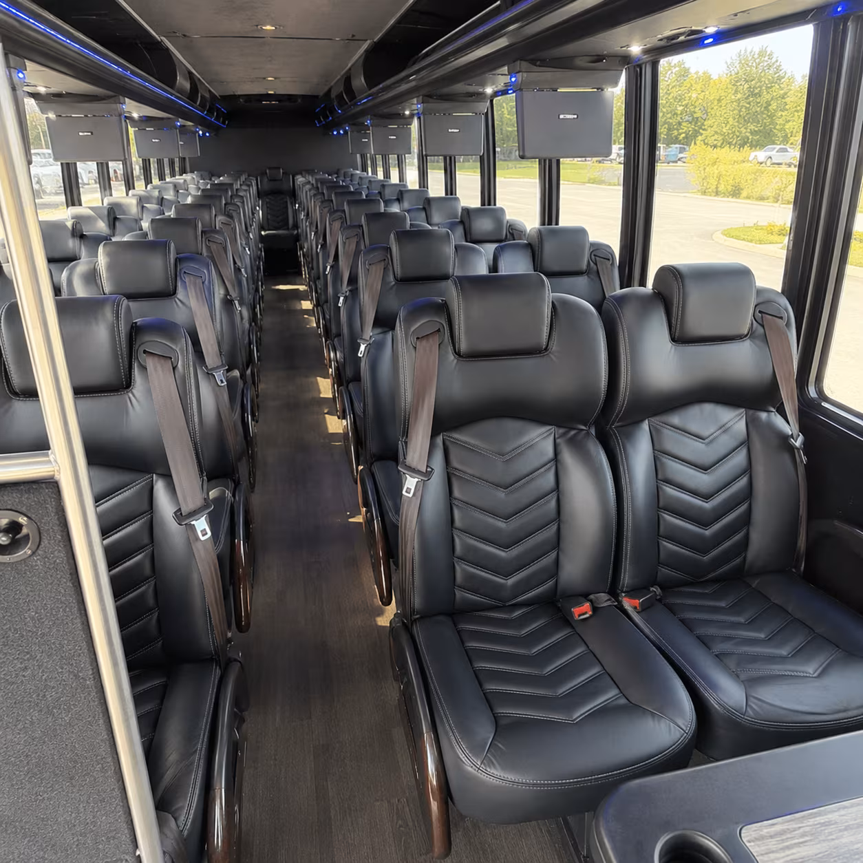 auburn 35 passenger minibus interior