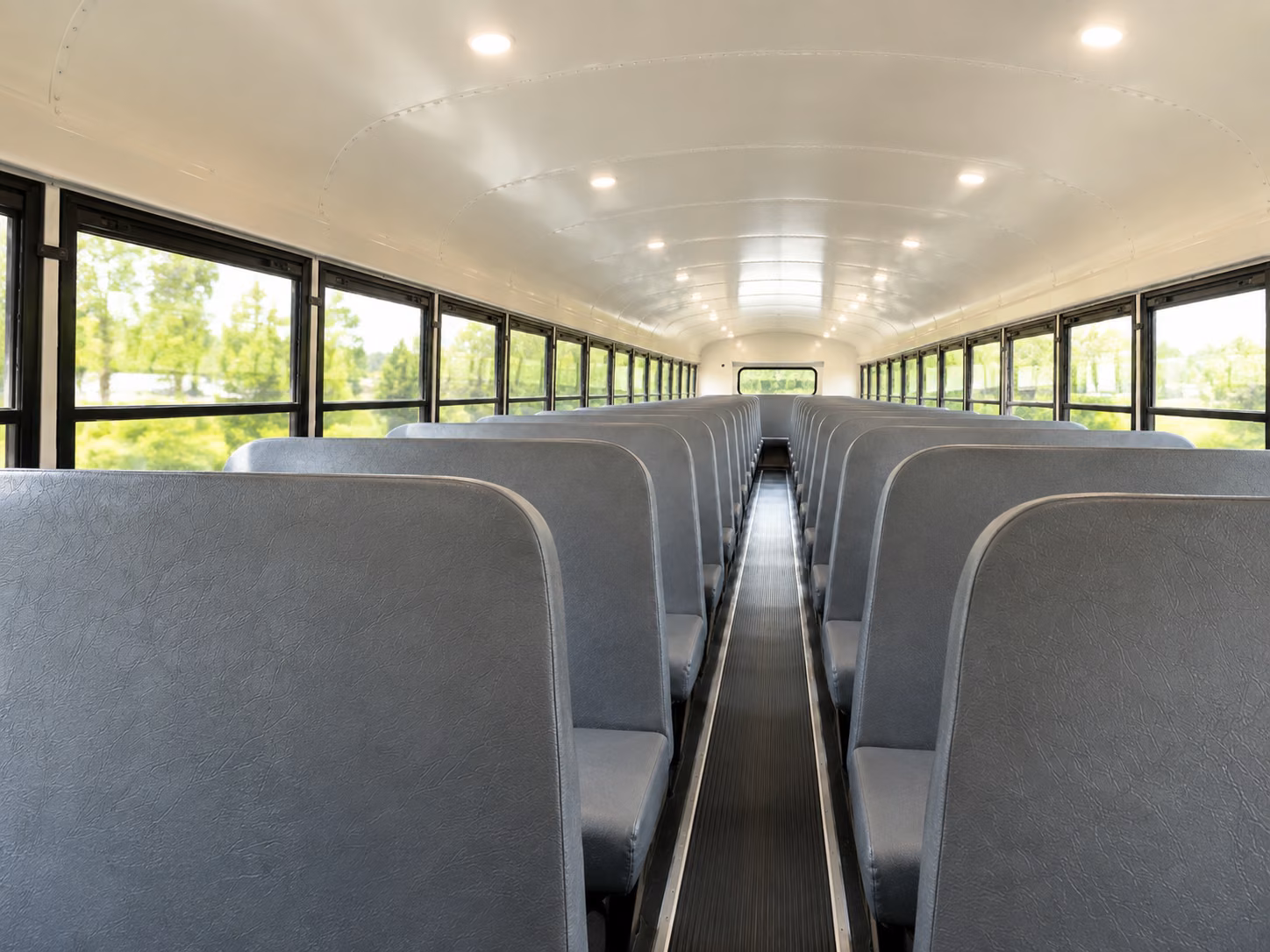 auburn school bus inside