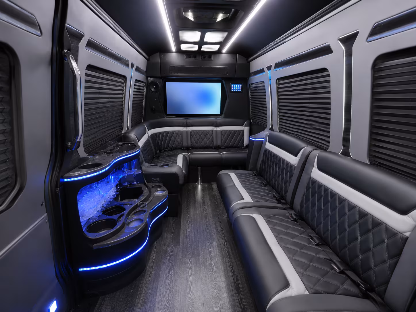 auburn sprinter limousine interior